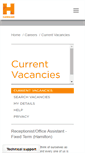 Mobile Screenshot of careers.hawkins.co.nz