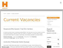 Tablet Screenshot of careers.hawkins.co.nz